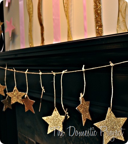 DIY star garland - The Domestic Project