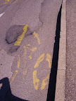 Cadavre de piste cyclable, quelque part à Vernier. Photo : Felix.
