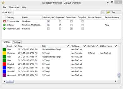 Monitor File and Directory Changes 