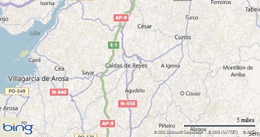 Imagem no mapa