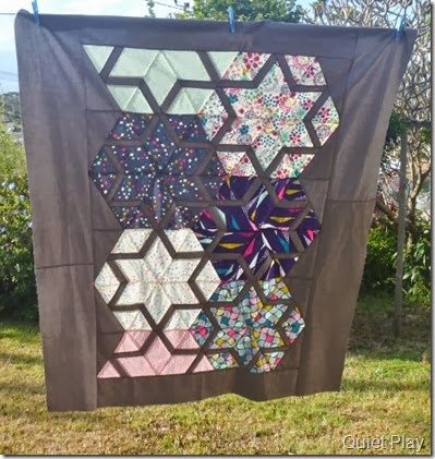 Koi Constellation quilt top