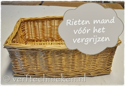 verftechnieken.nl rieten mandje voor de behandeling