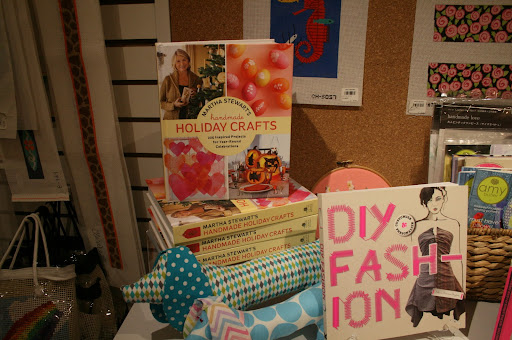 Our new Handmade Holiday Crafts book was on full display. Quite a few guests event picked up a copy!