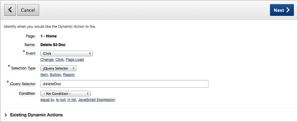 2014-05-15_08-14-03.png Definition of the Delete S3 Doc Dynamic Action