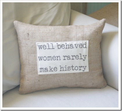 Well behaved pillow
