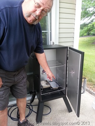 Jerry's new smoker.