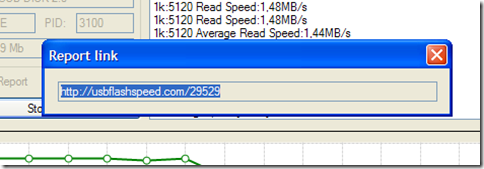 USB Flash Benchmark link dei risultati del test