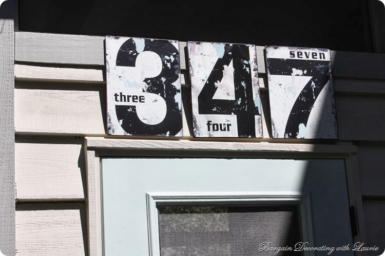 vintage-look house numbers