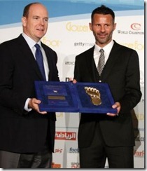 Giggs fue el ganador del a&ntilde;o pasado