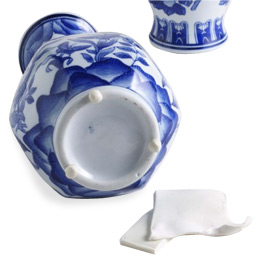 Museum putty is great to stick on the bottom of ceramic vases. To keep them from moving or making scratches. (containerstore.com)