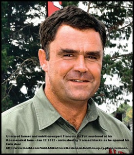 DuToit Francois Roossenekal Limoppo murdered Jan22 2012 DuToit Francois Roossenekal Limoppo murdered Jan22 2012