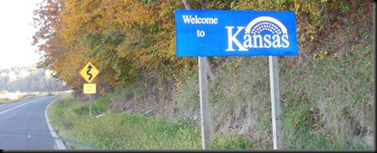 back into Kansas on K-7 Hwy
