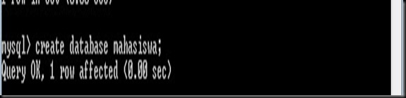 create database create database