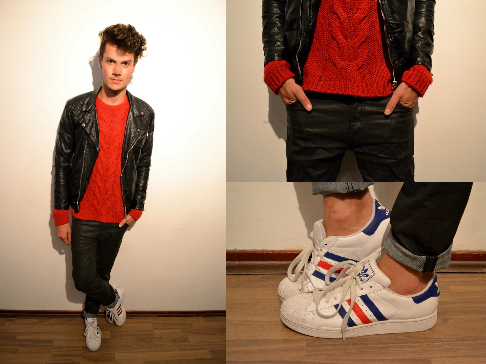 adidas red outfit