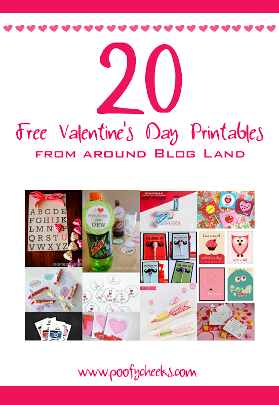 20 Free V-Day Printables from around Blog Land