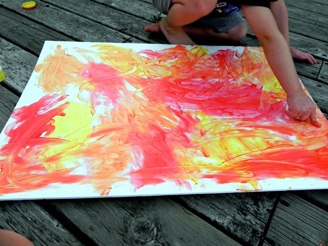 create a fingerpaint masterpiece