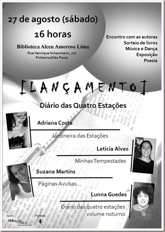 modelo preto e branco do cartaz