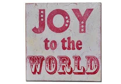 Joy to the World Plaque