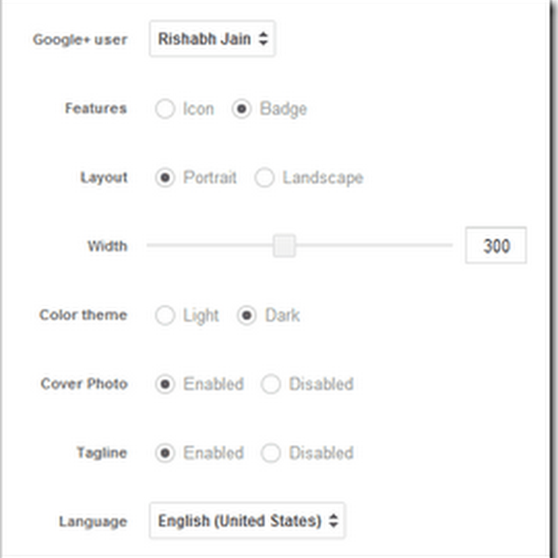 Add Google+ Profile Badge Widget on Blogger?