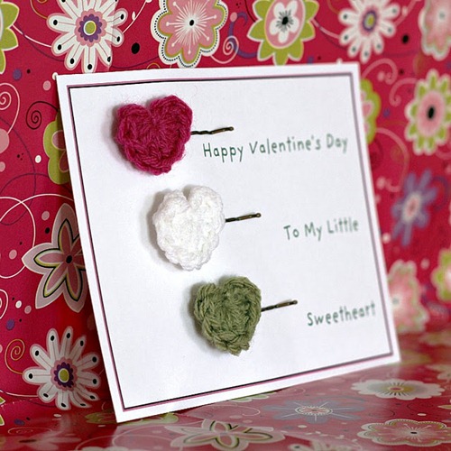 crochet heart pins tutorial