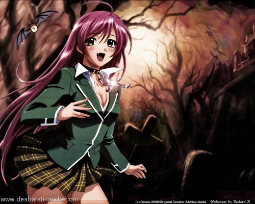 rosario to vampire anime wallpapers papeis de parede download desbaratinando (25)