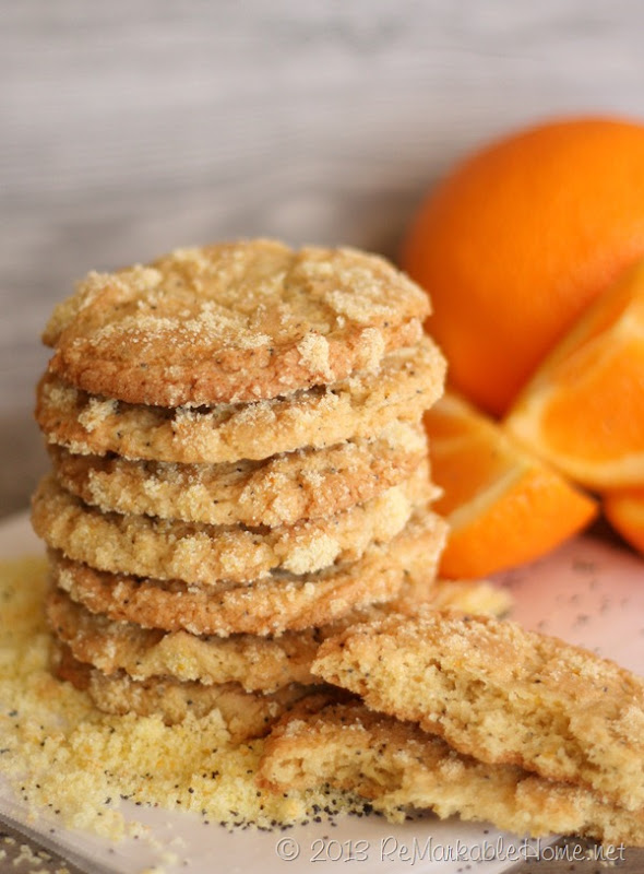 Cookie of the Week- Orange Poppyseed Snickerdoodles {ReMarkableHome.net}