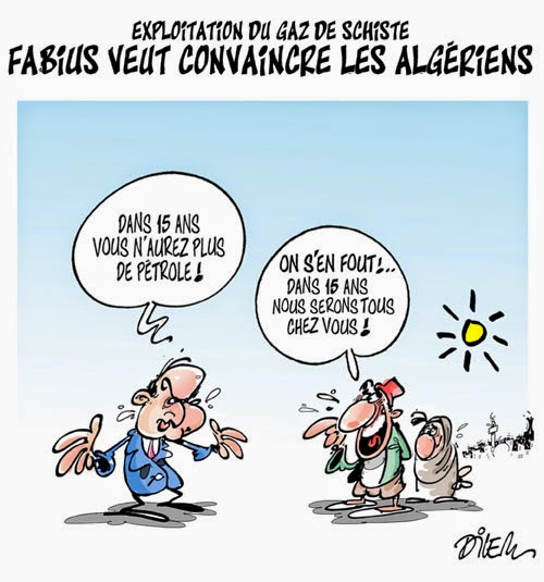 Exploitation du gaz de schiste : Fabius veut convaincre les algériens