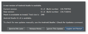 Android Studio 0.1.6 