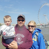 By the River Thames and the London Eye