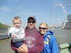 By the River Thames and the London Eye