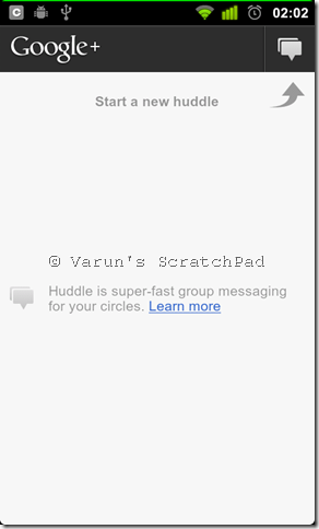 Google+ Huddle