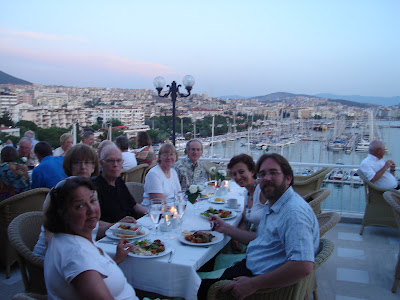 Day 9: Kusadasi; our wonderful hotel Kismet over looking the Kusadasi Bay, an uforgettable moment.