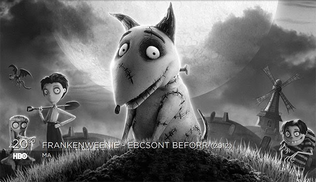 Emlékeztető Ma fél kilenctől Frankenweenie az HBO műsorán