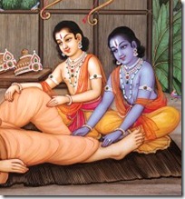 Rama and Lakshmana with Vishvamitra