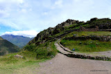We turn for one last look at the Inca ruins of the Sacred Valley.