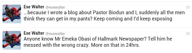 Ese Walters Again! Set To Expose Another Man Who Is A Journalist In 24hrs 2