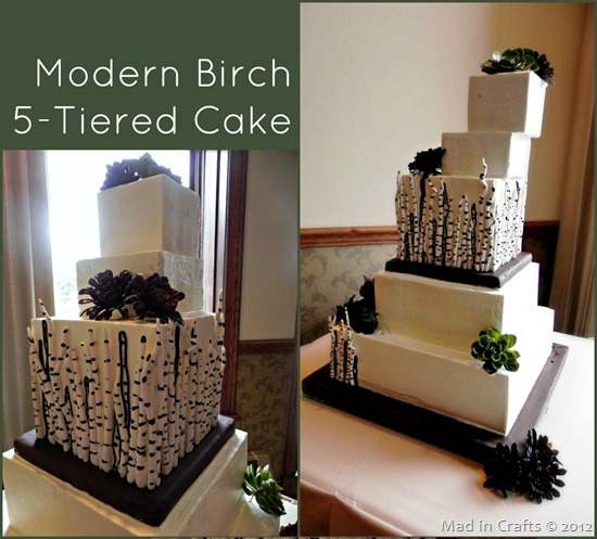tiered birch cake