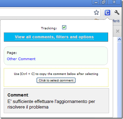 Comment Save finestra popup