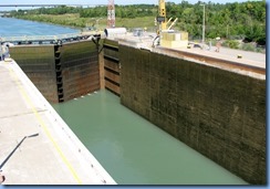 7936  St. Catharines - Welland Canals Centre at Lock 3 - Viewing Platform - WILF SEYMOUR tug and her barge ALOUETTE SPIRIT downbound