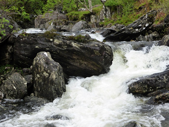 ANDY'S PIC OF RIVER CARNACH AT START OF 1st GORGE