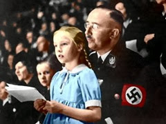 Генрих Гиммлер с дочерью