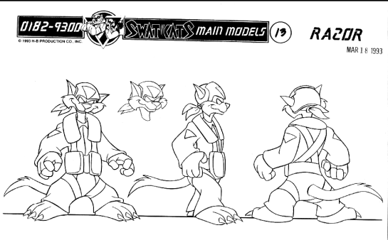 Swat Cats Animation Model Sheets Swat Cats Animation Model Sheets