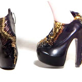 Twisted Coil Booties Iris Van Herpen and United Nude Create a Pair of Hoof-Like Heels