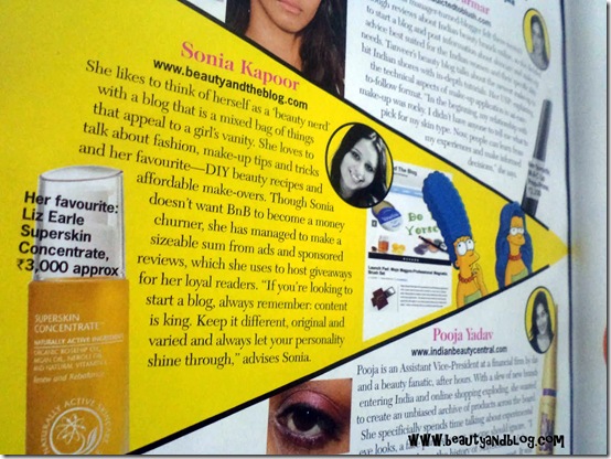 Beauty And The Blog Featured In Cosmopolitan India