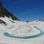 Le Lac Glac� ou de Marbor� en partie d�gel�