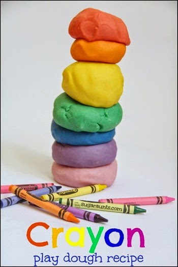Crayon Play Dough Recipe #sensory #preschool #playdough Crayon Play Dough Recipe #sensory #preschool #playdough