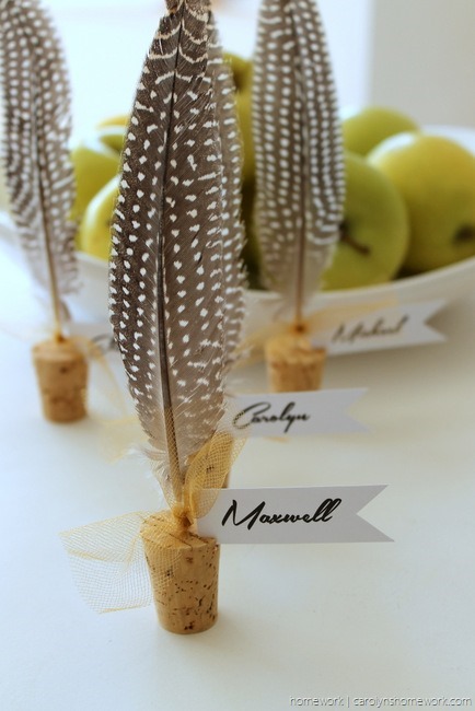 Cork & Feather Place Cards - homework  (9)