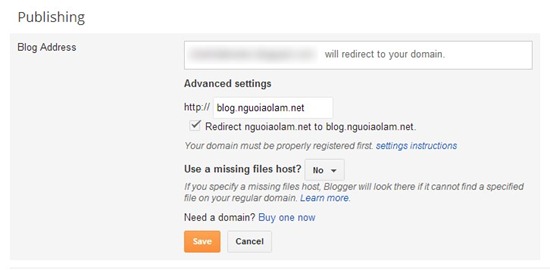 Nama domain Pedoman menunjuk Blogger - Blogspot (100% tidak diblokir)