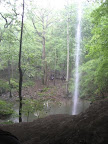 waterfall as seen from the inside of Peter