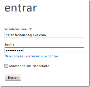 Entrar no Hotmail Entrar no Hotmail